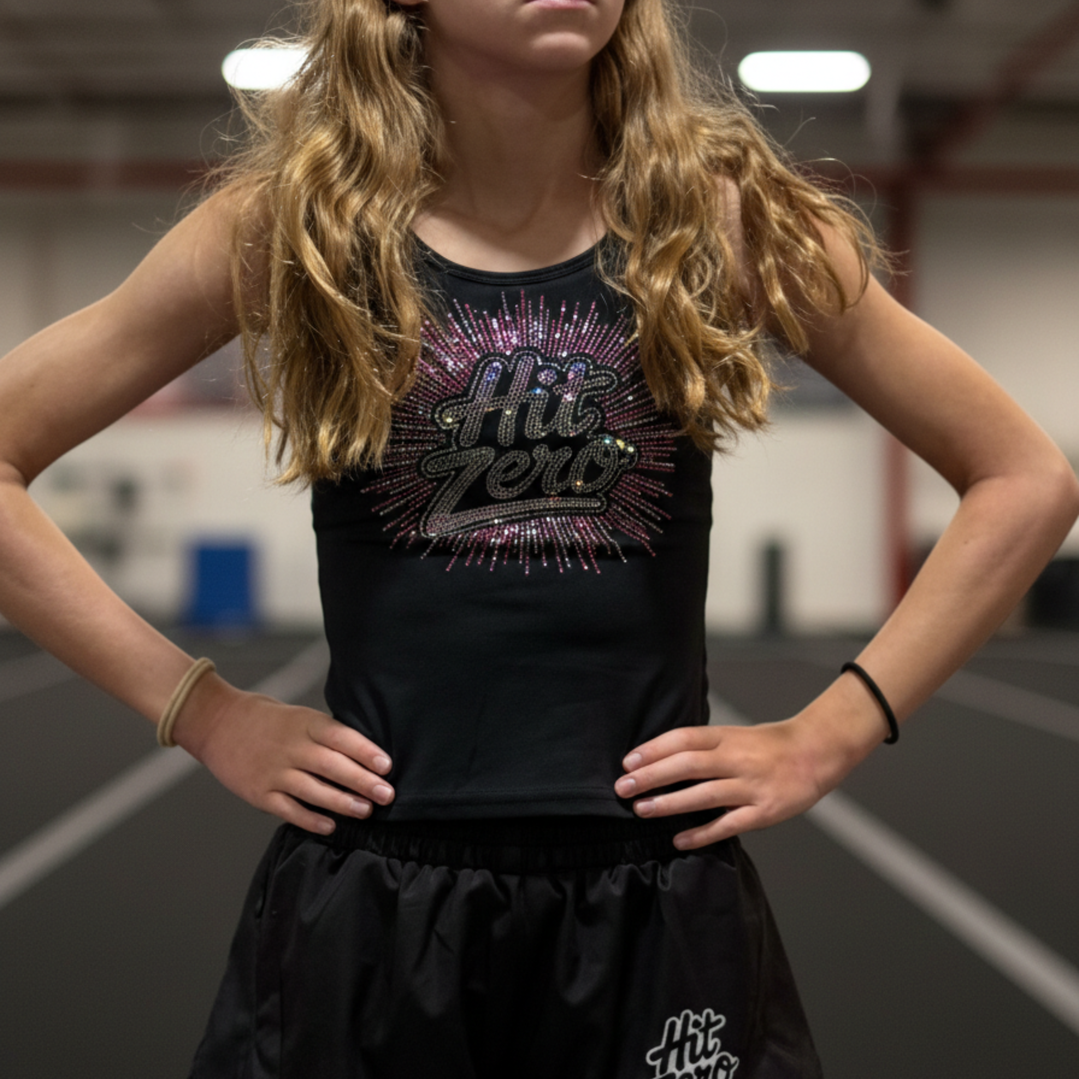 The Glitterbomb Tank Top - Canadian Cheer Practice Wear - Sports Bra - Hit Zero Athletics