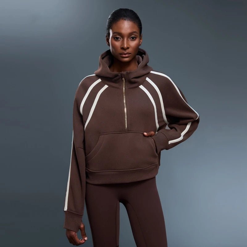 Elevate Fleece Half - Zip Hoodie - Sweatshirt & Hoodie - Hit Zero Athletics