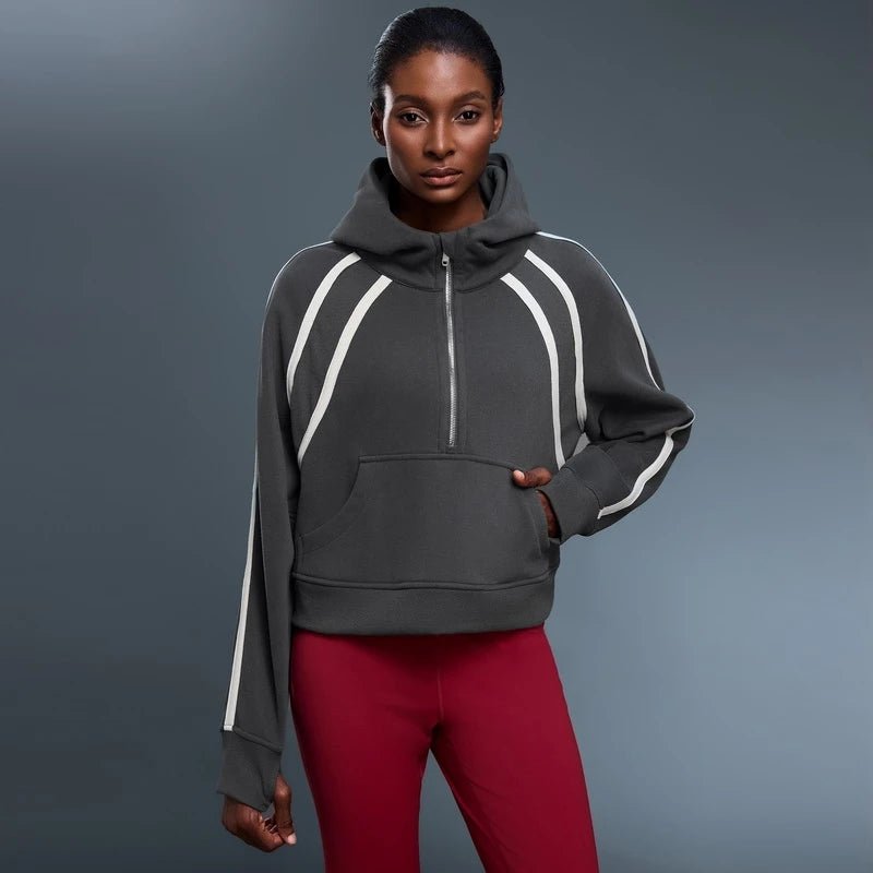 Elevate Fleece Half - Zip Hoodie - Sweatshirt & Hoodie - Hit Zero Athletics