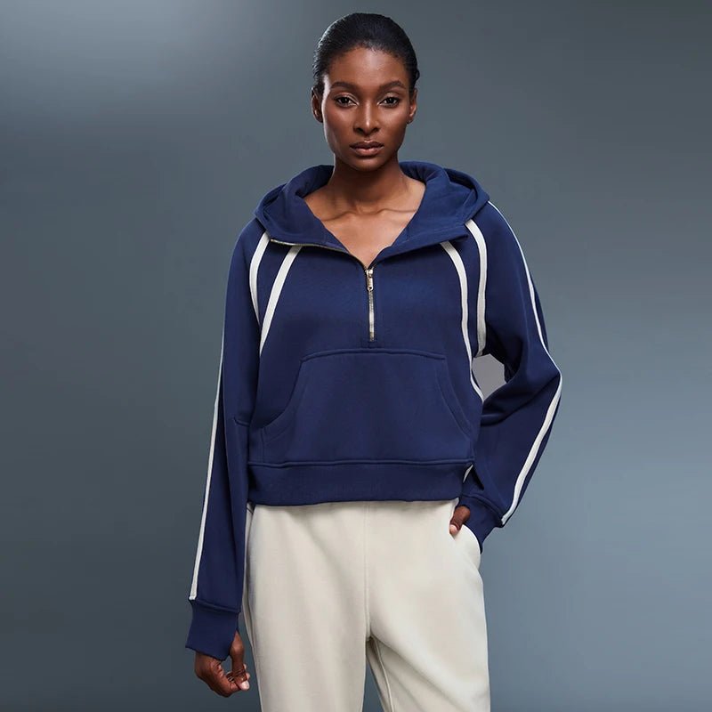 Elevate Fleece Half - Zip Hoodie - Sweatshirt & Hoodie - Hit Zero Athletics