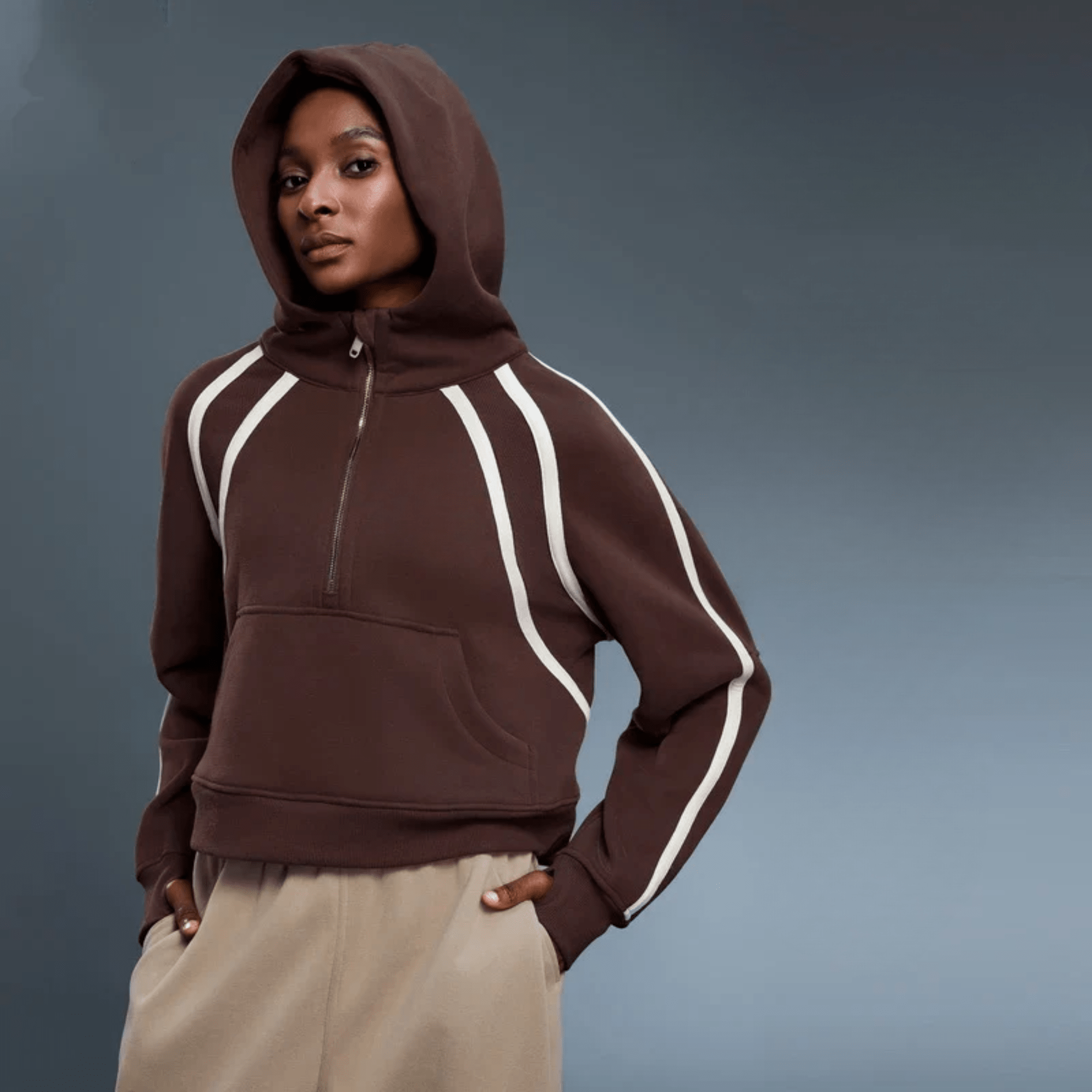 Elevate Fleece Half - Zip Hoodie - Sweatshirt & Hoodie - Hit Zero Athletics