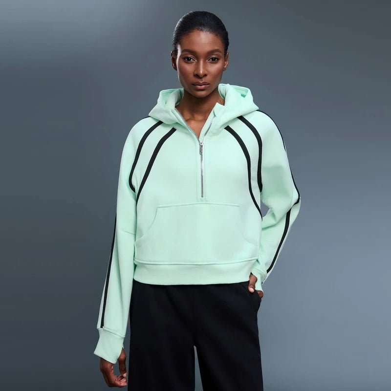 Elevate Fleece Half - Zip Hoodie - Sweatshirt & Hoodie - Hit Zero Athletics