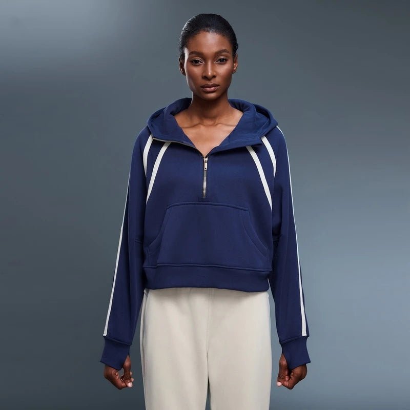 Elevate Fleece Half - Zip Hoodie - Sweatshirt & Hoodie - Hit Zero Athletics