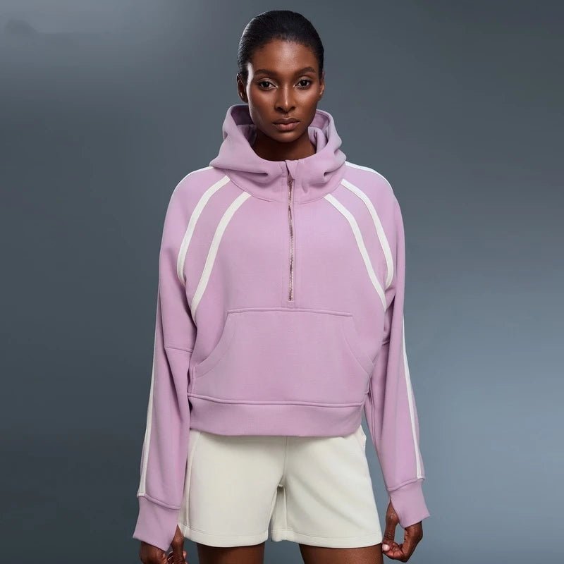 Elevate Fleece Half - Zip Hoodie - Sweatshirt & Hoodie - Hit Zero Athletics