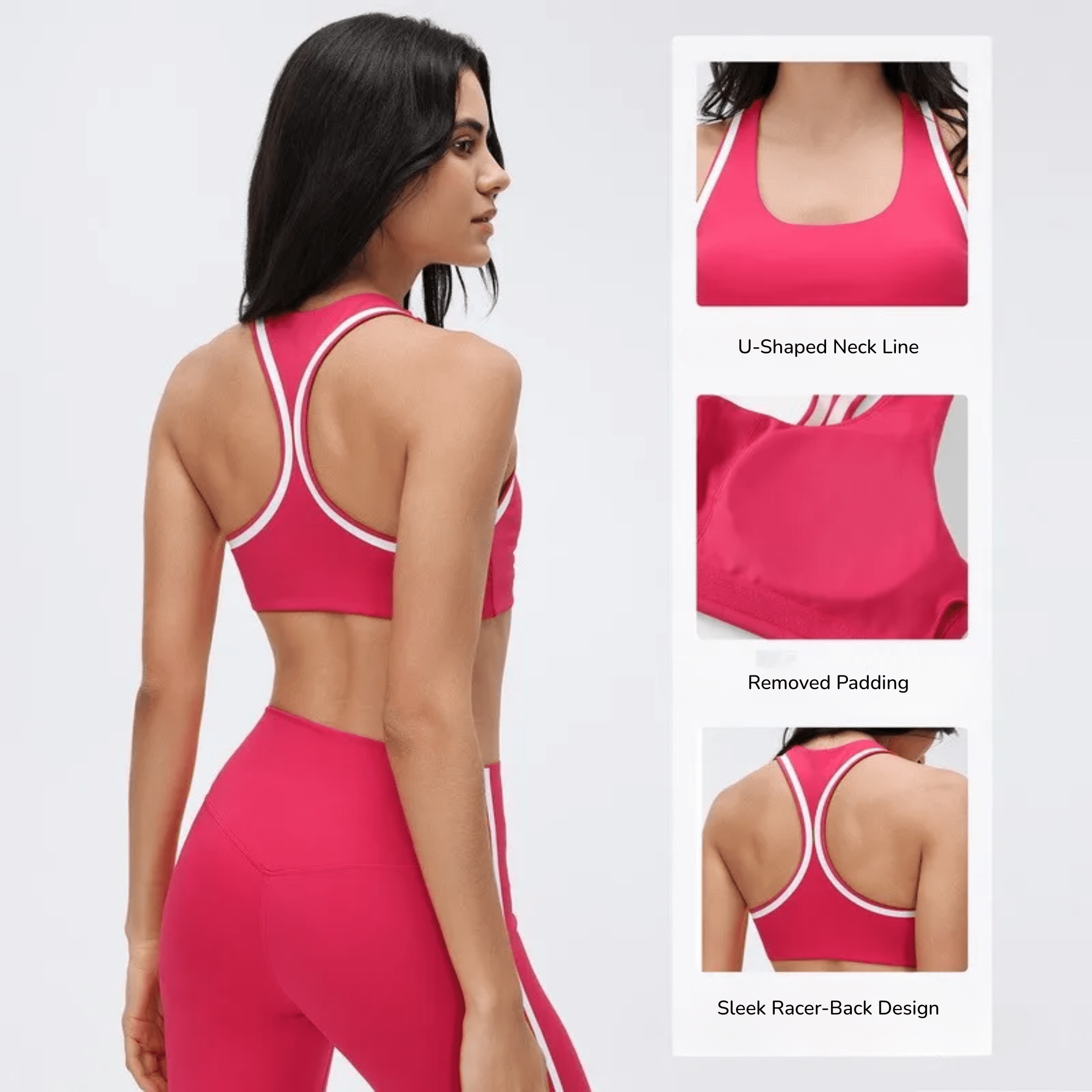 Elevate Racerback Sports Bra - Sports Bra - Hit Zero Athletics