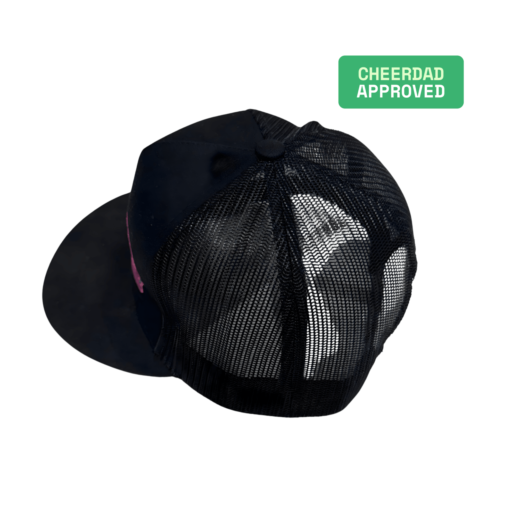 Hit Zero Athletics Classic Trucker Hat - Black with Pink - EMBROIDERY - Hit Zero Athletics