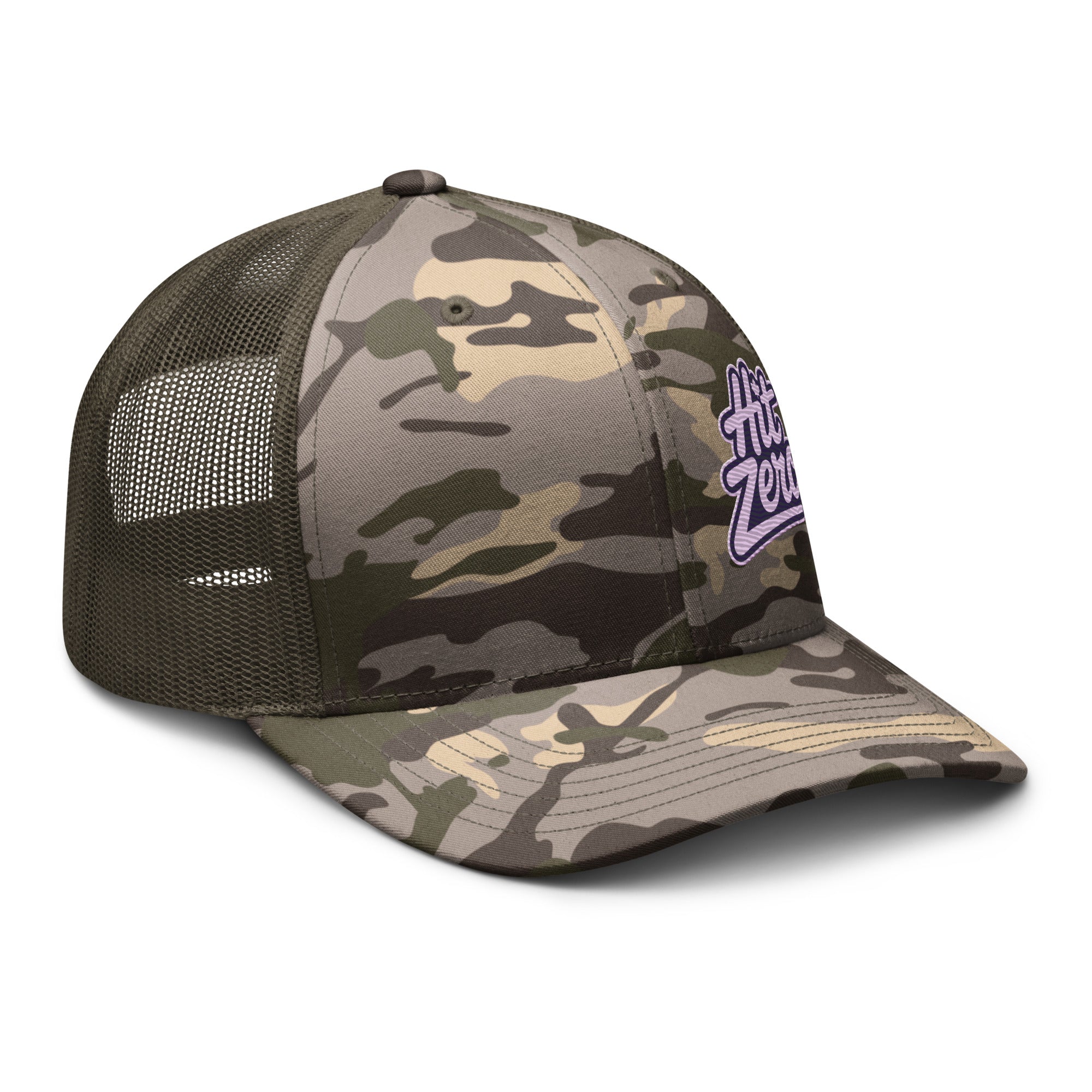 Hit Zero Camo Trucker Hat - Hit Zero Athletics