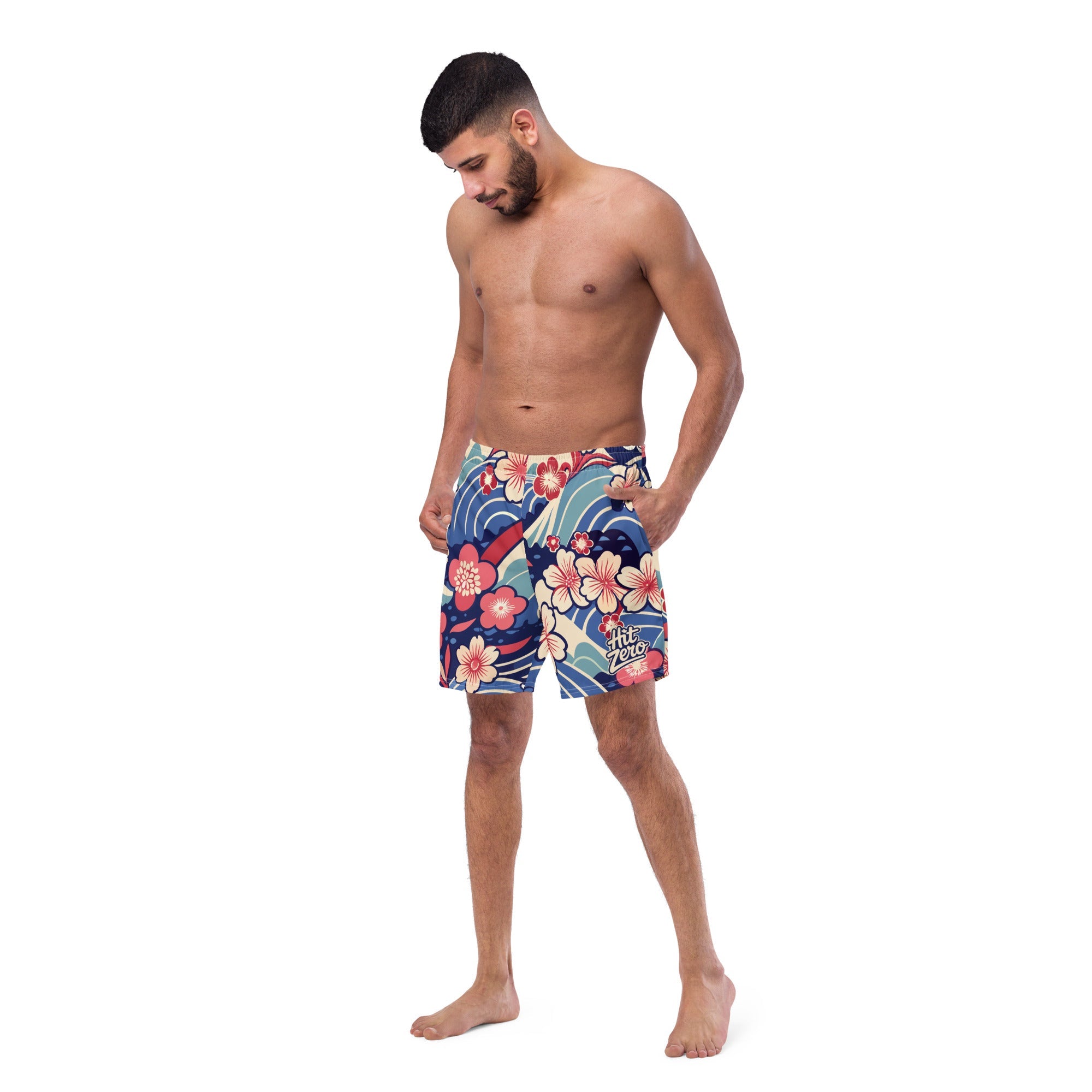 ぼ*７様 RRL WW II ALOHA TRUNKS The Aloha Poolside Hero Swim Trunks - 7