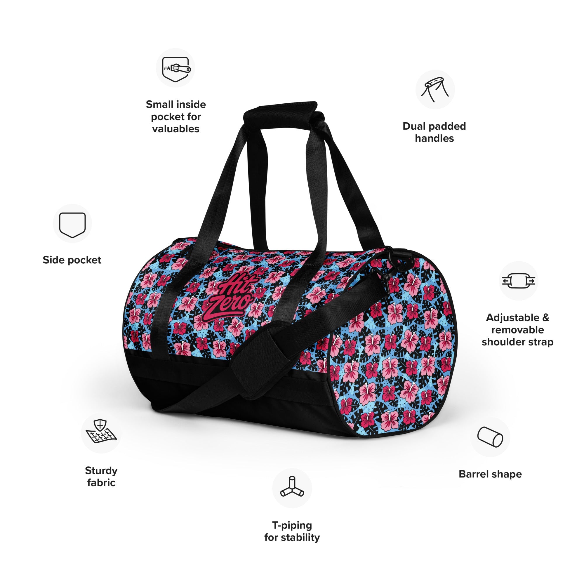 The "Flower Power" Comp Weekender - 30L Duffel - Duffle Bag - Hit Zero Athletics