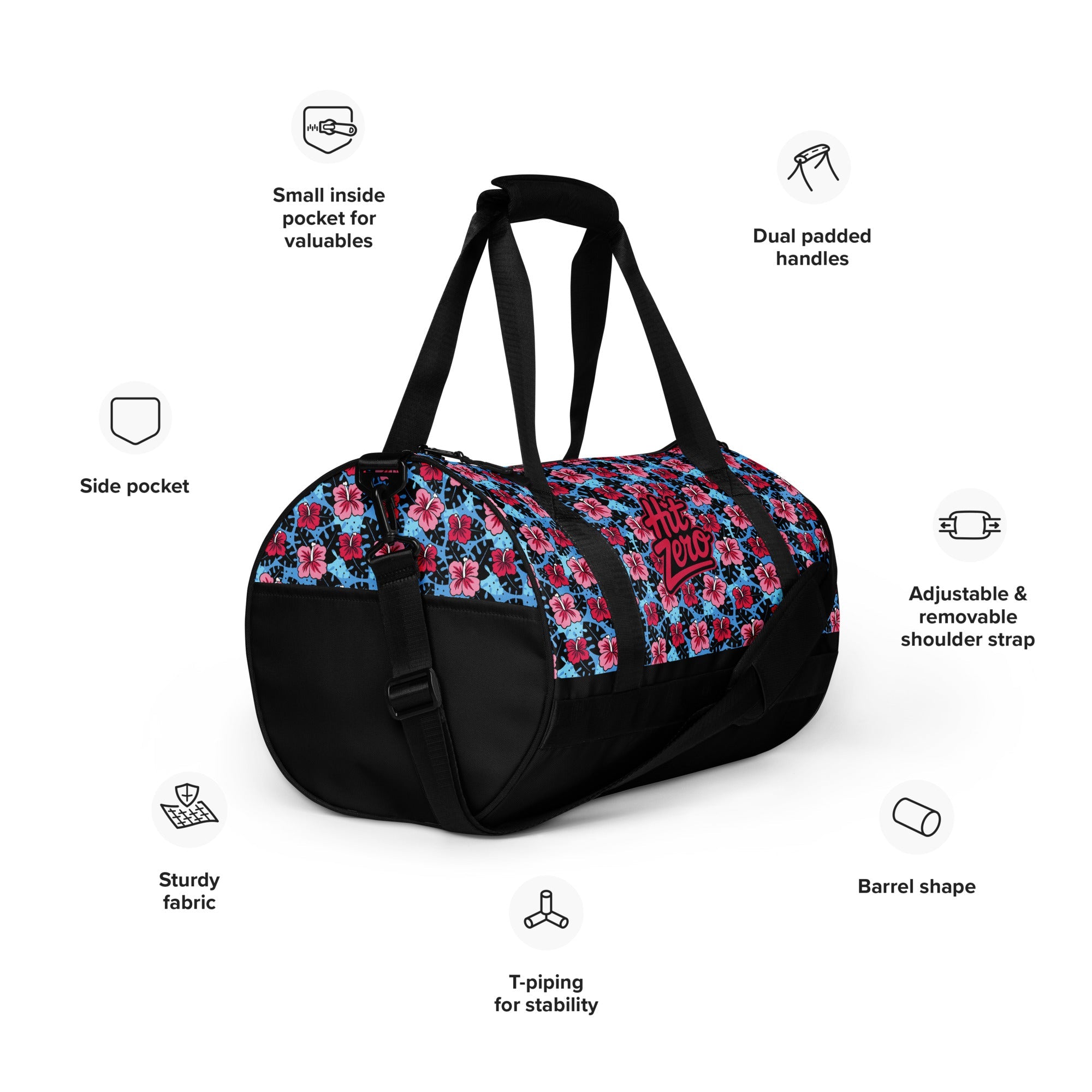 The "Flower Power" Comp Weekender - 30L Duffel - Duffle Bag - Hit Zero Athletics