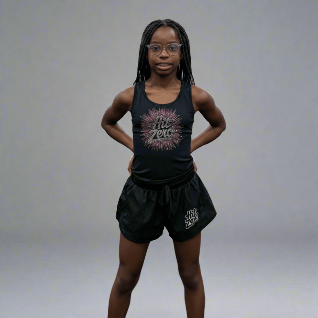 The Glitterbomb Tank Top - Canadian Cheer Practice Wear - Sports Bra - Hit Zero Athletics