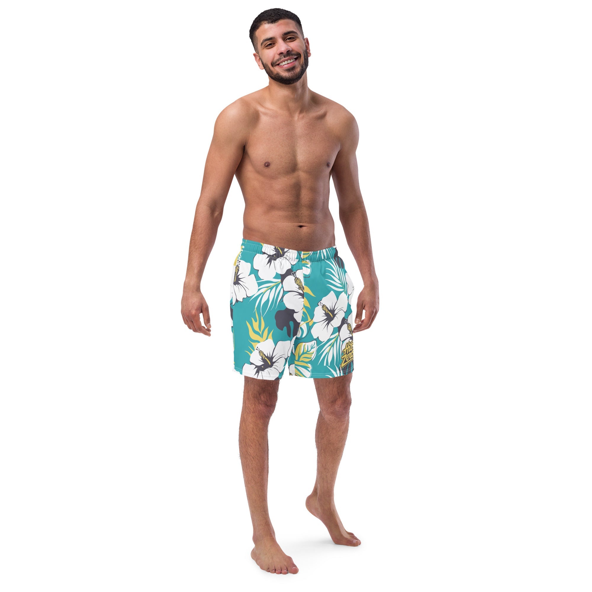 "The Hibiscus" Poolside Hero Swim Trunks - Swim shorts - Hit Zero Athletics