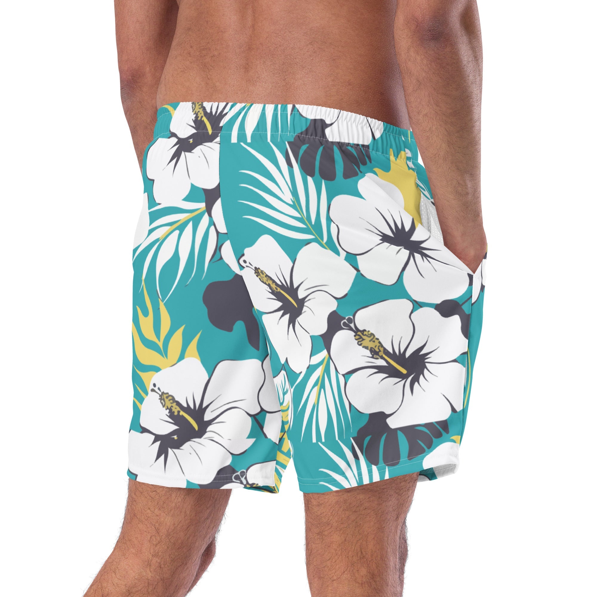 "The Hibiscus" Poolside Hero Swim Trunks - Swim shorts - Hit Zero Athletics
