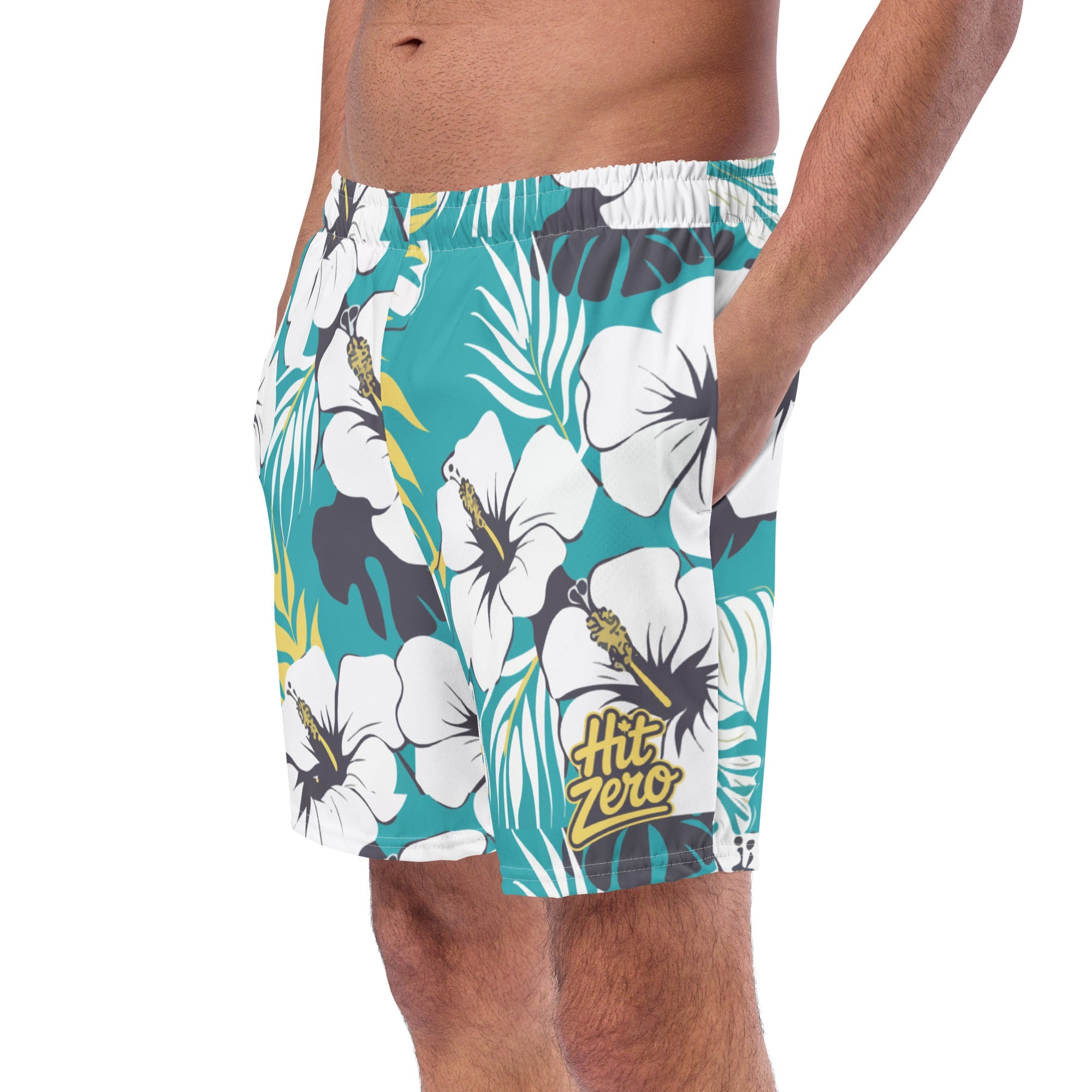"The Hibiscus" Poolside Hero Swim Trunks - Swim shorts - Hit Zero Athletics
