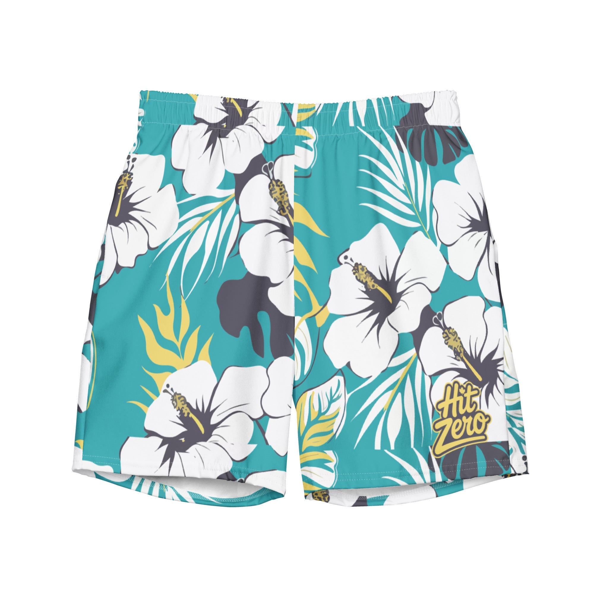 "The Hibiscus" Poolside Hero Swim Trunks - Swim shorts - Hit Zero Athletics