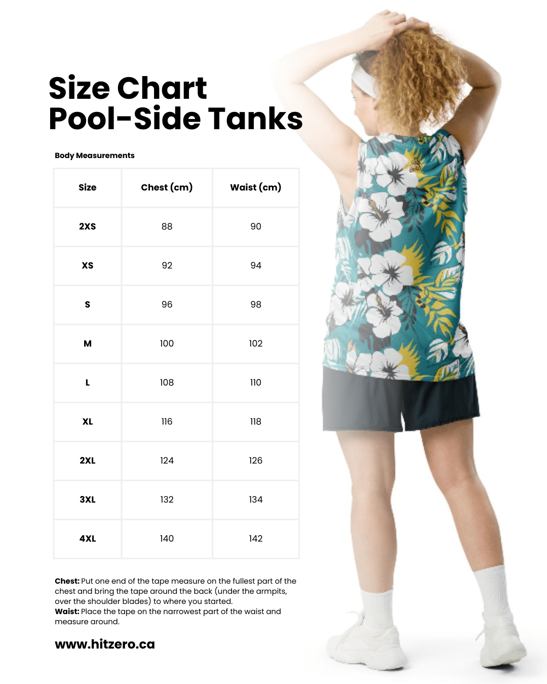 The "Hibiscus" Poolside Hero Tank - CUT - SEW - Hit Zero Athletics