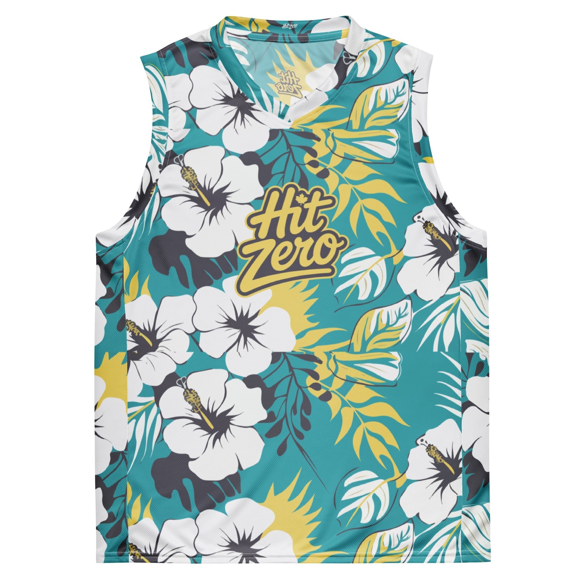 The "Hibiscus" Poolside Hero Tank - Cheer Dad- Hit Zero Athletics